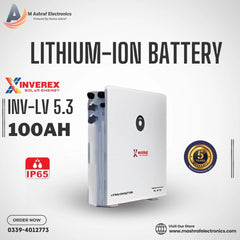 Inverex Lithium-ION battery INVLV 48V5.3 100Ah 5 Year Warranty