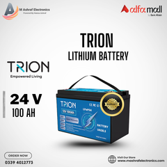 Trion Solar Energy Storage System Lithium Battery 24v 100Ah LiFePO4 Deep Cycle Battery