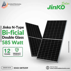 Jinko Tiger Neo NType Bifacial Double Glass 585W Solar Panel only For Karachi