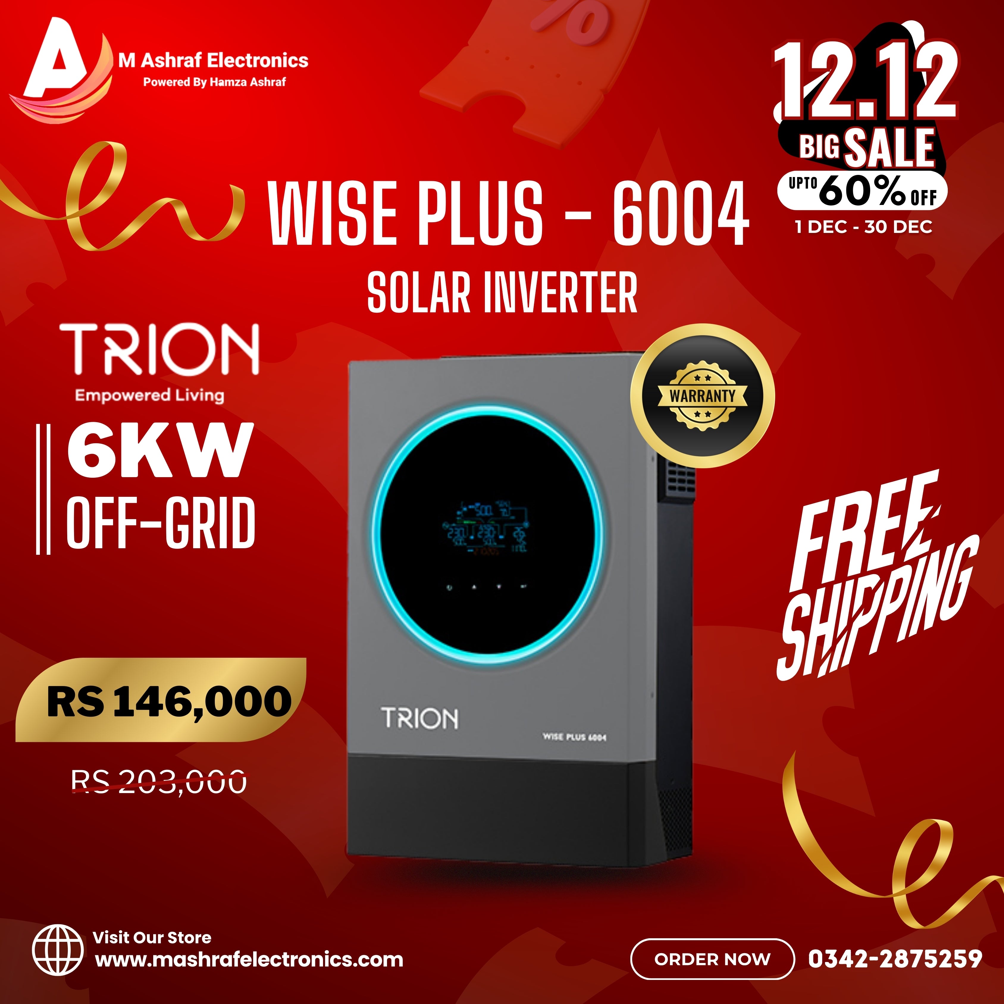 TRION WISE PLUS- 6004 6000W Hybrid Solar Inverter Smart Power Source