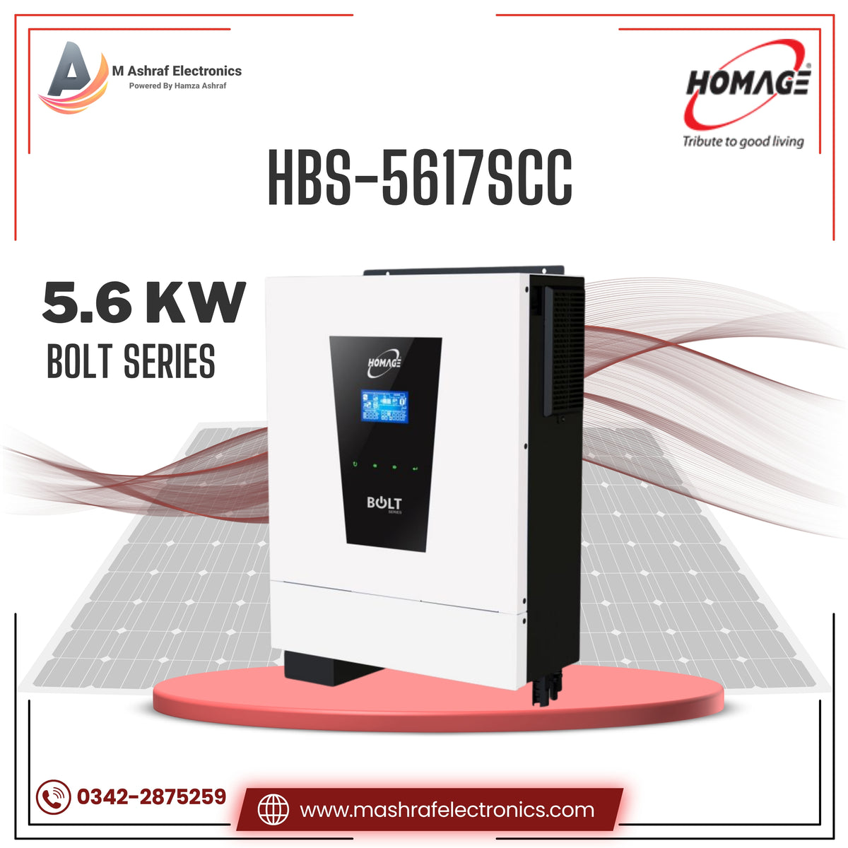 HOMAGE BOLT SERIES (HBS-4017SCC) UPS SOLAR SUPPORTED INVERTER