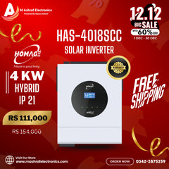 HOMAGE HAS-4018SCC (Hybrid) 4KW 4000Watt 27A Solar Inverter