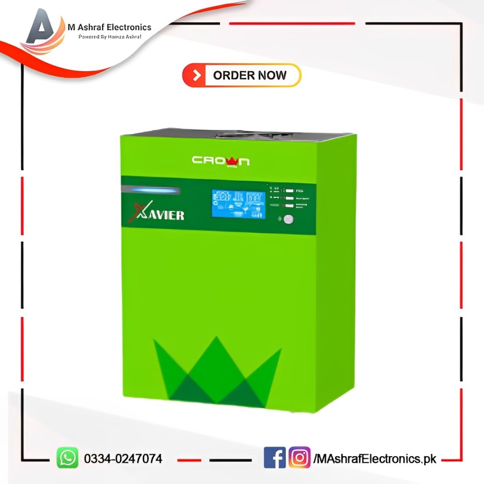 Crown Xavier Inverter 1.0 KVA 1200VA 900W  Sine Wave Without Solar