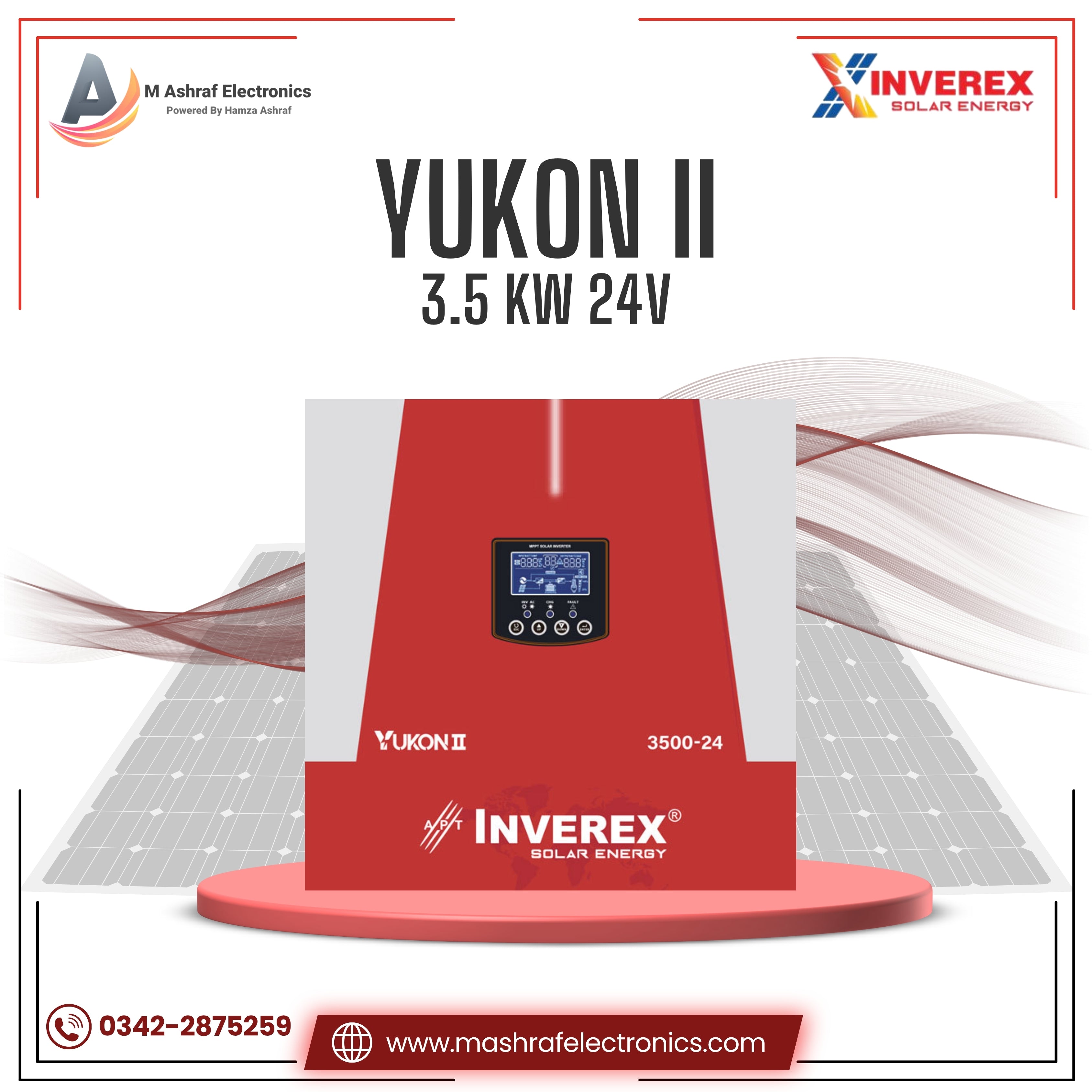Inverex Yukon II 3.5KW Hybrid Solar Inverter