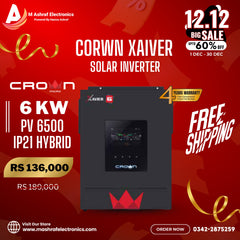 Crown Xavier ii 6kW Hybrid Solar Inverter With 6500W Brand Warranty