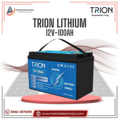 Trion Solar Energy Storage System Lithium Battery 12v 100Ah M Ashraf Electronics