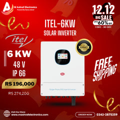 Itel 6KW IP66 Hybrid Max MPPT Charging Solar Inverter
