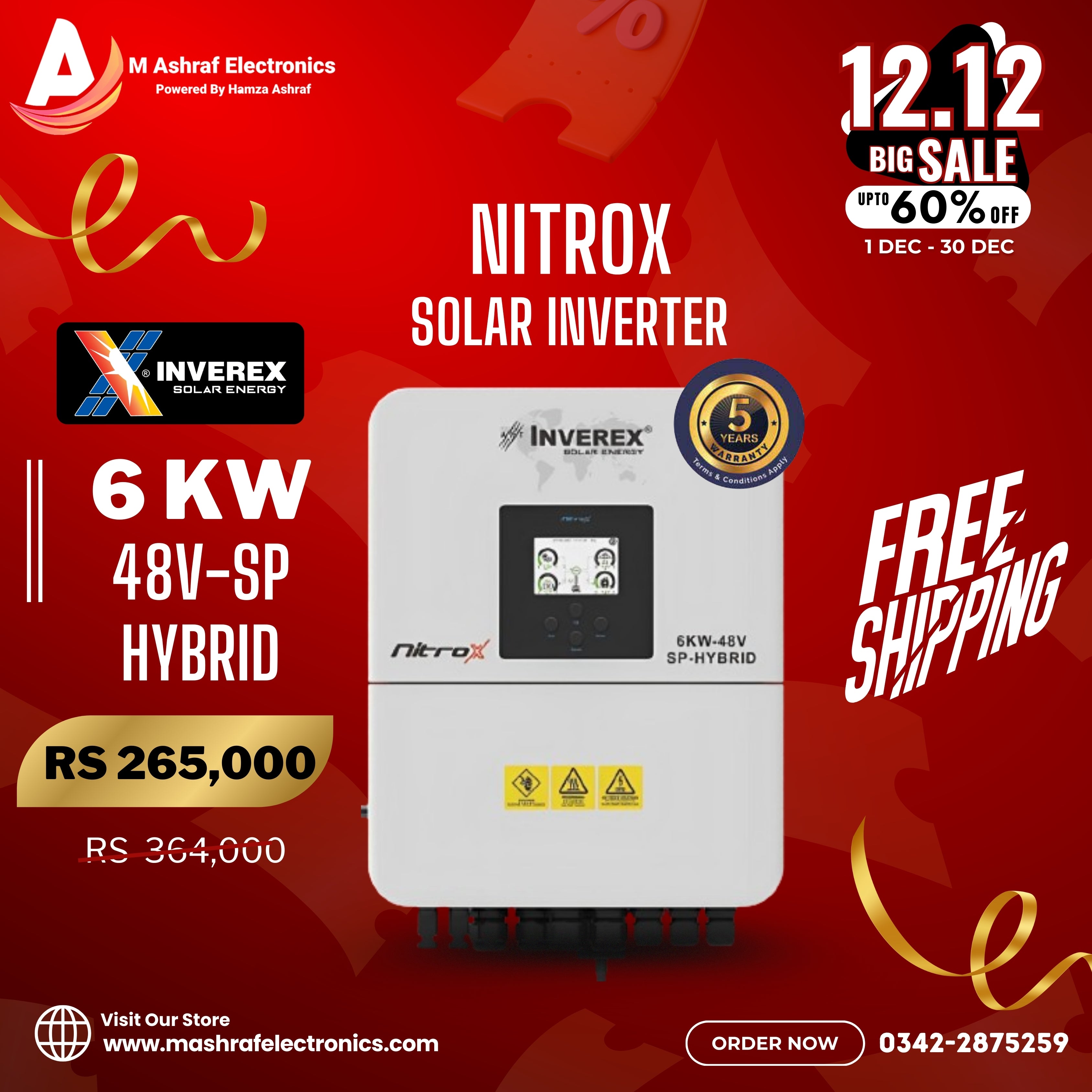 Inverex Nitrox 6 Kw Hybrid Solar Inverter 2024 model