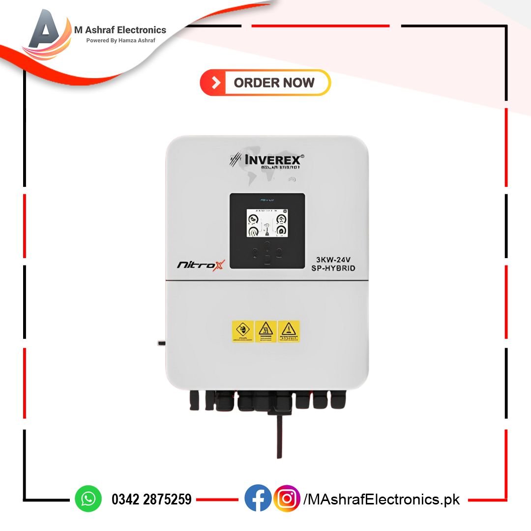 Inverex Nitrox 3KW – 24V Solar inverter (Single phase) - M Ashraf Electronics