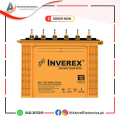 Inverex Tall Tubular APT 12V – 165AH 20HRS Warranty 12Months Only For Karachi - M Ashraf Electronics