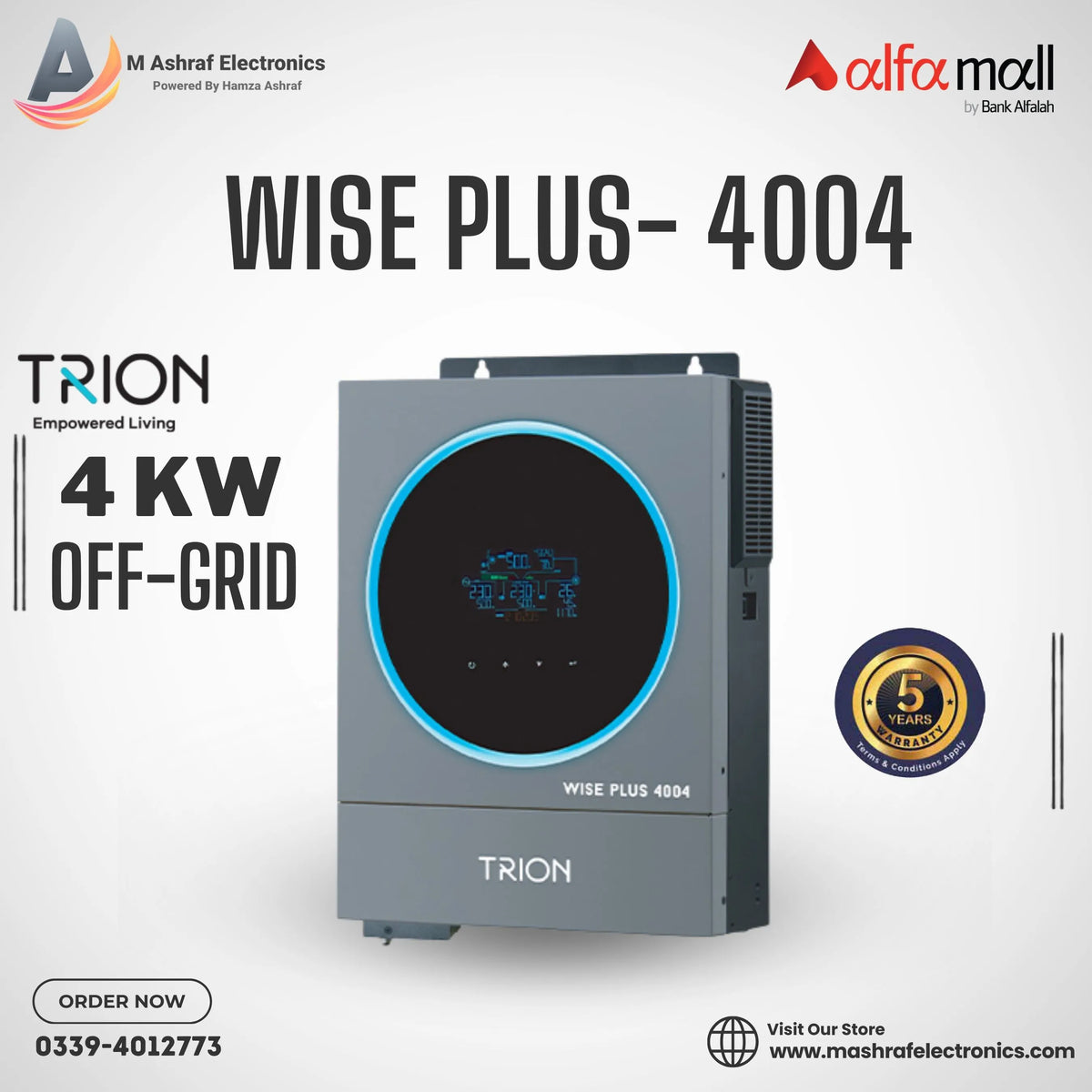 TRION WISE PLUS- 4004 4000W Off-Grid Solar Inverter with Solar Charge Controller