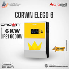CROWN 6KW ELEGO 6 IP21 SOLAR INVERTER PV7000 Pure Sine Wave - Solar Inverter