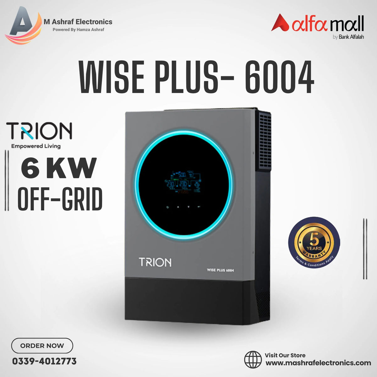 TRION WISE PLUS- 6004 6000W Hybrid Solar Inverter Smart Power Source