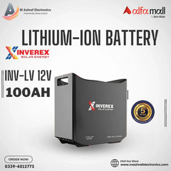 Inverex Lithium-ION Battery INV-LV 12V 100Ah 5 Year Warranty