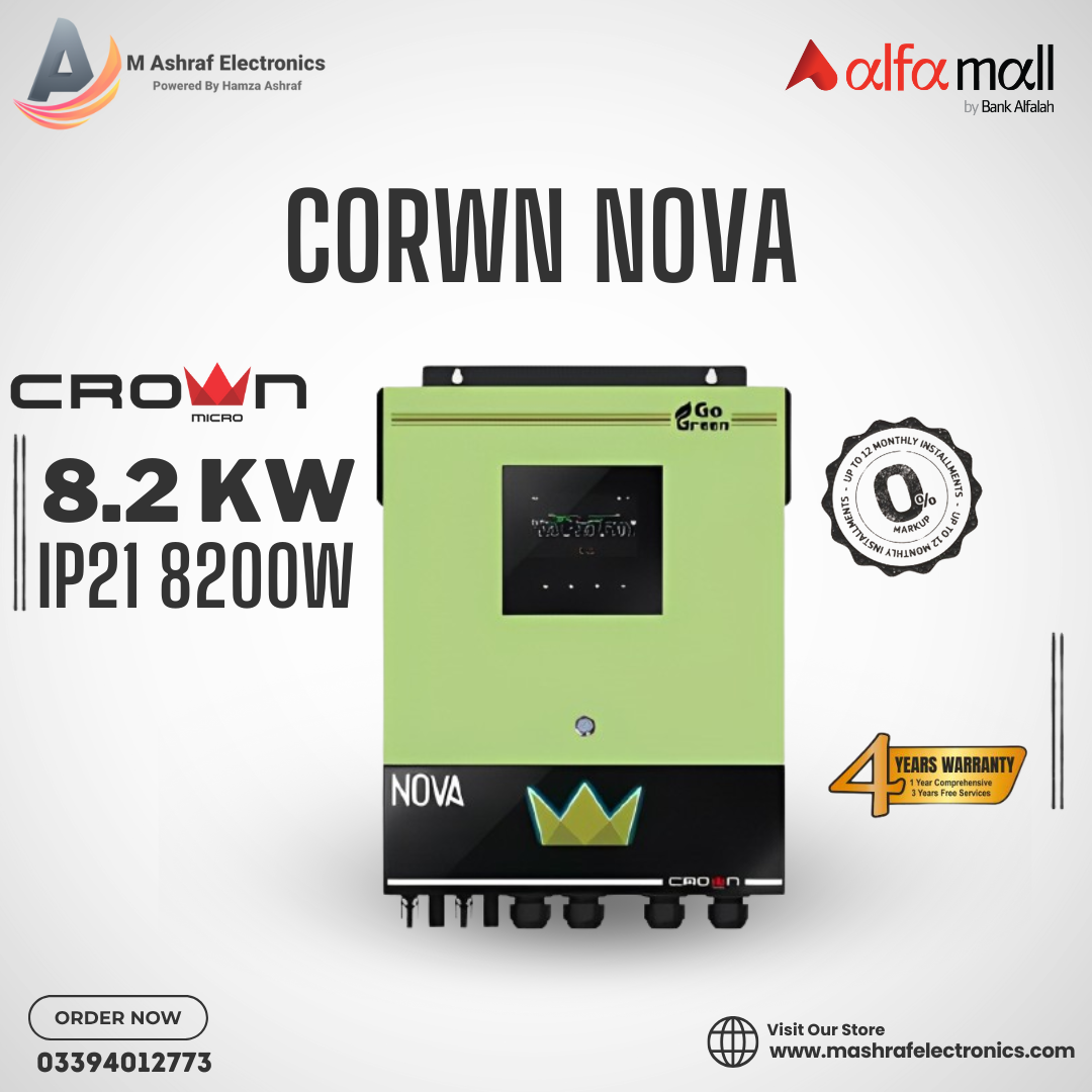 Crown Nova 8.2KW IP21 Hybrid Inverters Single Phase