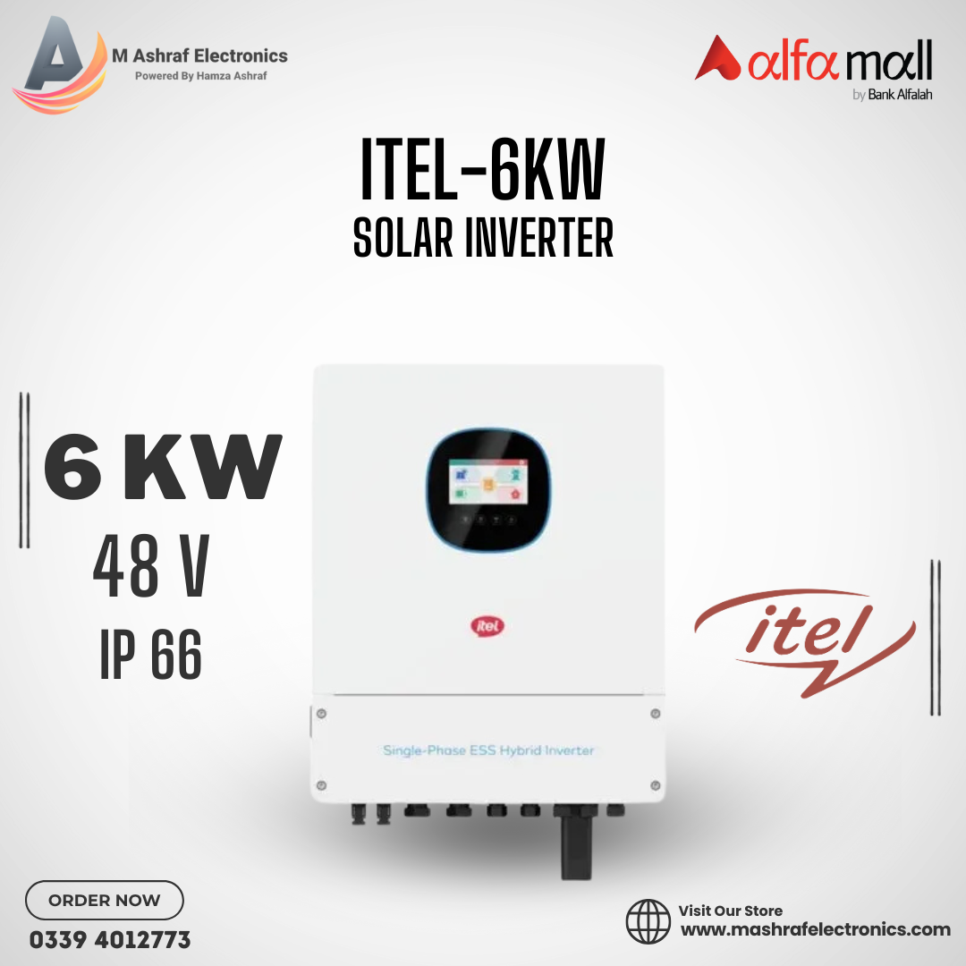 Itel 6KW IP66 Hybrid Max MPPT Charging Solar Inverter
