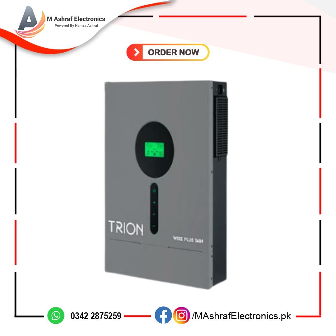 Trion WISE PLUS 3604 - 3.6KW 3600W Off - Grid Solar Inverter With Solar Charge Controller - M Ashraf Electronics